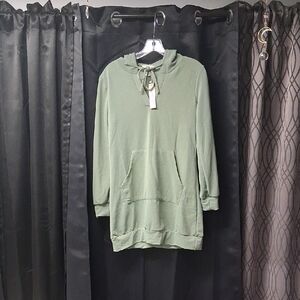 Green High Low Women's Skirt